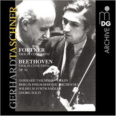 베토벤, 포르트너 : 바이올린 협주곡 (Beethoven, Fortner :Violin Concertos)(CD) - Gerhard Taschner