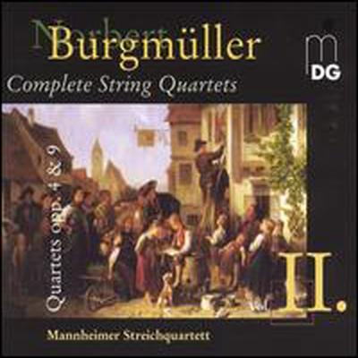 부르크뮐러: 현악 사중주, 2집 (Burgmuller: Complete String Quartets, Vol.2)(CD) - Mannheimer Streichquartett