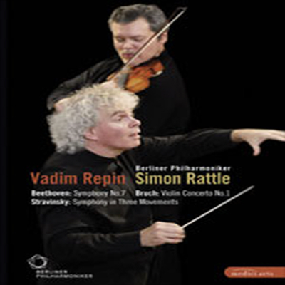 베를린 필 2008 유러피언 콘서트 (Berliner Philharmoniker/Vadim Repin/Simon Rattle: Beethoven/Bruch/Stravinsky - Europa Konzert 2008) (DVD) (2009) - Vadim Repin