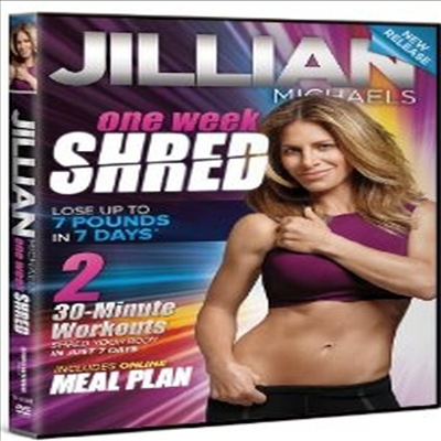 Jillian Michaels One Week Shred (질리안 마이클스 원 위크 쉬레드) (지역코드1)(한글무자막)(DVD)