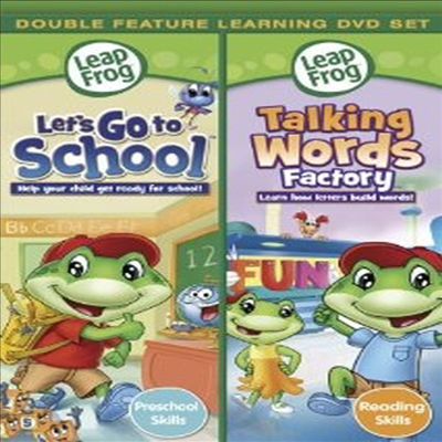 LeapFrog: Let&#39;s Go to School / Talking Words Factory (립프로그 : 렛츠 고 투 스쿨 / 토킹 워드 팩토리)(지역코드1)(한글무자막)(DVD)