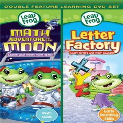 LeapFrog: Math Adventure to the Moon/Letter Factory (립프로그 : 매스 어드밴쳐 투 더 문 / 레터 팩토리)(지역코드1)(한글무자막)(DVD)