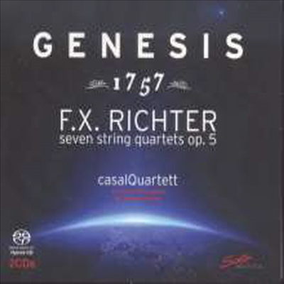 F.X. 리히터: 현악 사중주 (F.X. Richter: String Quartet Op.5 No.1-6 "Genesis 1757") (2SACD Hybrid) - Casal Quartett