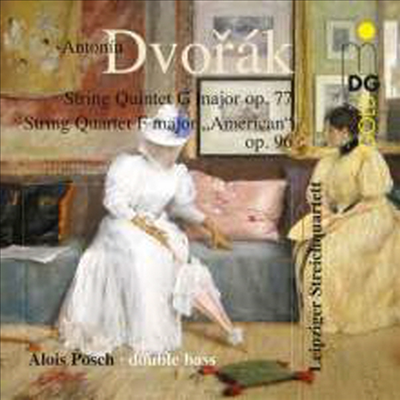 드보르작: 현악 오중주 &amp; 현악 사중주 12번 &#39;아메리카&#39; (Dvorak: String Quintet &amp; String Quartet No.12 &#39;America&#39;) (SACD Hybrid) - Leipziger Streichquartett