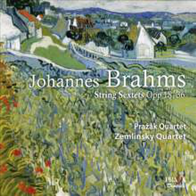 브람스: 현악 육중주 1, 2번 (Brahms: String Sextets No.1 &amp; 2) (SACD Hybrid) - Prazak Quartet