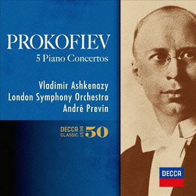 프로코피에프: 피아노 협주곡 1-5번 (Prokofiev: Complete Piano Concertos Nos.1-5) (2SHM-CD)(일본반) - Vladimir Ashkenazy