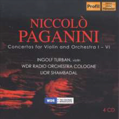 파가니니: 바이올린 협주곡 전집 1번 - 6번 (Paganini: Complete Violin Concertos Nos.1 - 6) (4CD) - Ingolf Turban