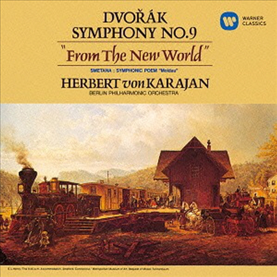드보르작: 교향곡 9번 '신세계', 스메타나: 몰다우 (Dvorak: Symphony No.9 'From The New World', Smetana Moldau) (Remastered)(일본반)(CD) - Herbert Von Karajan