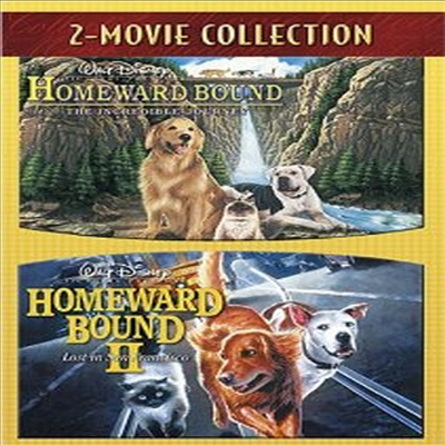 Homeward Bound - The Incredible Journey / Homeward Bound II - Lost In San Francisco (머나먼 여정 1.2)(지역코드1)(한글무자막)(DVD)