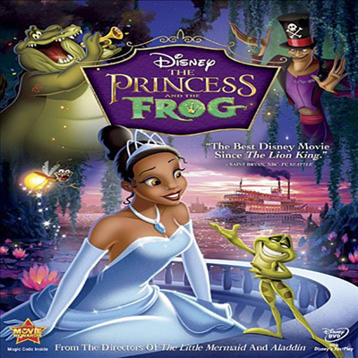 Princess &amp; The Frog (공주와 개구리) (2009)(지역코드1)(한글무자막)(DVD)