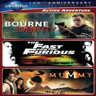 The Bourne Identity, The Fast and the Furious & The Mummy (본 아이덴티티, 미라 & 분노의 질주) (1999)(지역코드1)(한글무자막)(3DVD)