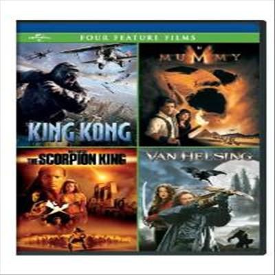 King Kong, The Mummy - 1999, The Scorpion King & Van Helsing (킹콩, 미라, 스콜피온 킹 & 반 헬싱) (1999)(지역코드1)(한글무자막)(4DVD)