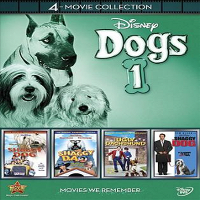 Disney 4-Movie Collection: Dogs 1 -Shaggy Da / Shaggy Dog (1959) / Shaggy Dog (2006) / The Ugly Dachshund (디즈니 4 무비 컬렉션 : 도그 1)(지역코드1)(한글무자막)(DVD)