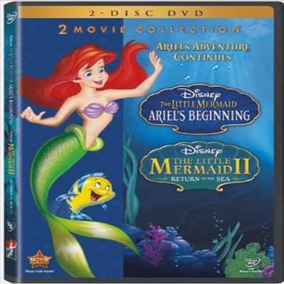 The Little Mermaid II and Ariel&#39;s Beginning 2-Movie Collection (인어공주 2.3)(지역코드1)(한글무자막)(DVD)