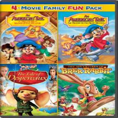 An American Tail: The Treasure of Manhattan Island / An American Tail: The Mystery of the Night Monster / The Tale of Despereaux / The Adventures of Brer Rabbit Family Fun Pack (아메리칸 테일) (2008)(