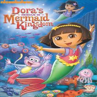 Dora the Explorer: Dora&#39;s Rescue in Mermaid Kingdom (도라스 레스큐 머메이드 킹덤)(지역코드1)(한글무자막)(DVD)