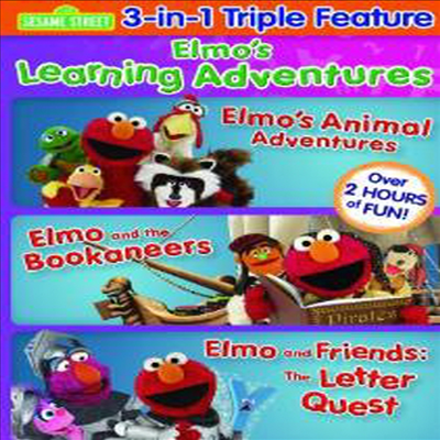 Elmo's Learning Adventures: Triple Feature (엘모스 러닝 어드벤쳐 : 트리플 피쳐)(지역코드1)(한글무자막)(DVD)