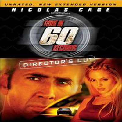 Gone in 60 Seconds :Director's Cut (식스티 세컨즈) (2000)(지역코드1)(한글무자막)(DVD)