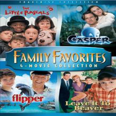 Family Favorites 4 Movie Collection - The Little Rascals / Casper / Flipper / Leave it to Beaver (가족영화 컬렉션)(지역코드1)(한글무자막)(2DVD)