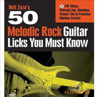 Neil Zaza - Neil Zaza&#39;s 50 Melodic Rock Guitar Licks You Must Know (지역코드1)(DVD) (2013)