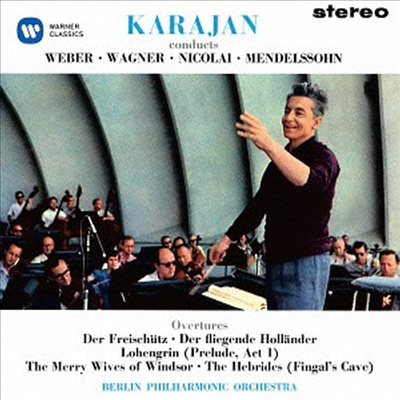 카라얀 - 유명 관현악 걸작선 (Karajan Conducts Weber, Wagner, Nicolai &amp; Mendelssohn) (Ltd. Ed)(SACD Hybrid)(일본반) - Herbert Von Karajan