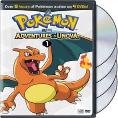 Pokemon: Black & White Adventures In Unova Set 1 (포켓몬)(지역코드1)(한글무자막)(DVD)