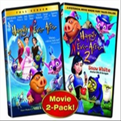 Happily N'ever After 1 & 2 (엘라의 모험 1. 2)(지역코드1)(한글무자막)(DVD)