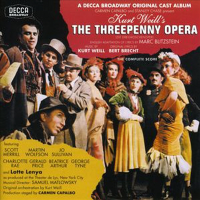 Lotte Lenya - The Threepenny Opera (서푼짜리 오페라) (Remastered)(Bonus Tracks)(1954 New York Cast)(CD)