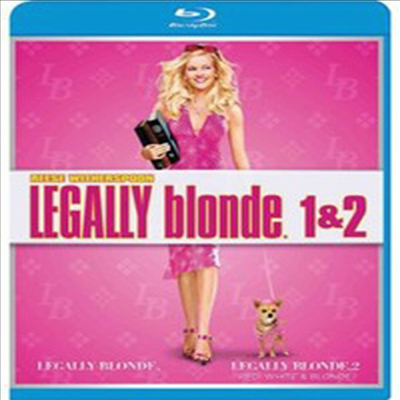 Legally Blonde 1 &amp; 2 (금발이 너무해 1.2) (한글무자막)(Blu-ray)