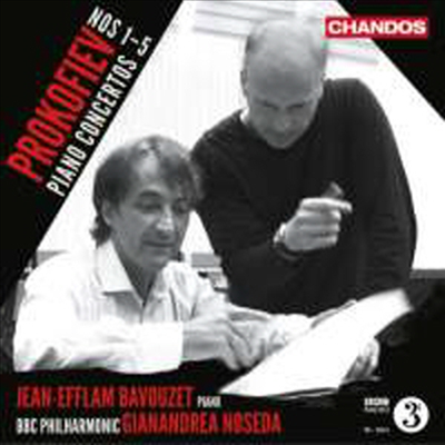 프로코피에프: 피아노 협죽곡 전집 1번 - 5번 (Prokofiev: Complete Piano Concertos Nos.1 - 5) (2CD) - Jean-Efflam Bavouzet