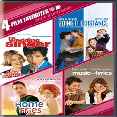 4 Film Favorites: Drew Barrymore - Music and Lyrics/Going the Distance/The Wedding Singer: Special Edition/Home Fries (4 필름 페이버릿 : 드류 베리모어)(지역코드1)(한글무자막)(DVD)