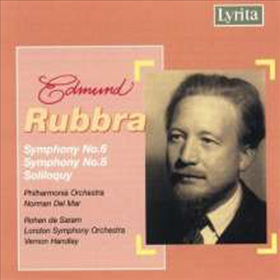 루브라: 교향곡 6, 8번, 첼로와 관현악을 위한 직품 57 (Rubbra: Symphonies No.6 & 8, Soliloquy for Cello & Orchestra)(CD) - Norman Del Mar