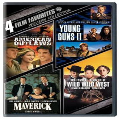 4 Film Favorites: Westerns -American Outlaws/Maverick/Wild Wild West/Young Guns 2 (4 필름 페이버릿)(지역코드1)(한글무자막)(DVD)