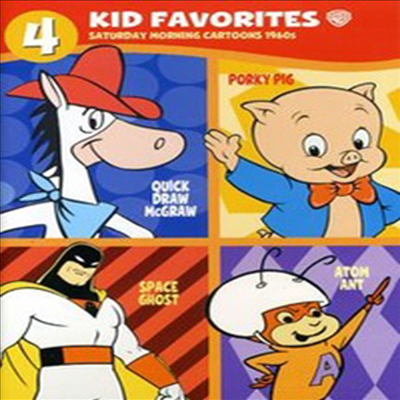 4 Kid Favorites: Saturday Morning Cartoons - 1960s (4 키드 페이버릿 : 새터데이 모닝 카툰스 1960년대)(지역코드1)(한글무자막)(DVD)