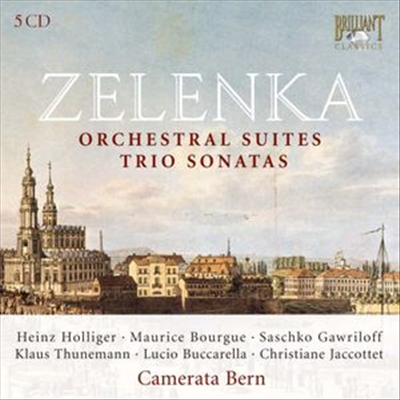 젤렌카: 관현악 모음곡과 트리오 소나타 (Zelenka: Orchestral Suites &amp; Trio Sonatas) (5CD Boxset) - Heinz Holliger