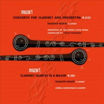 모차르트: 클라리넷 협주곡, 클라리넷 오중주 (Mozart: Clarinet Concerto, Clarinet Quintet) (일본반)(CD) - Leopold Wlach
