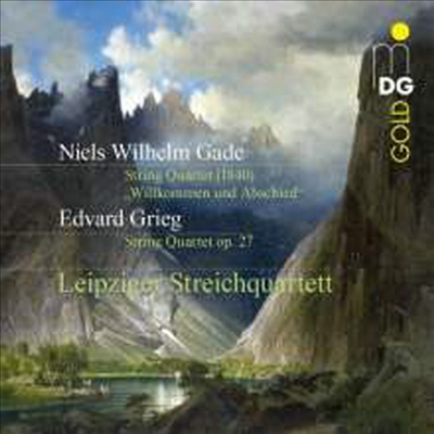 가데: 현악 사중주 &#39;환영과 작별&#39;, 그리그: 현악 사중주 (Gade: String Quartet &#39;Welcome &amp; Farewell&#39;, Grieg: String Quartet)(CD) - Leipziger Streichquartett