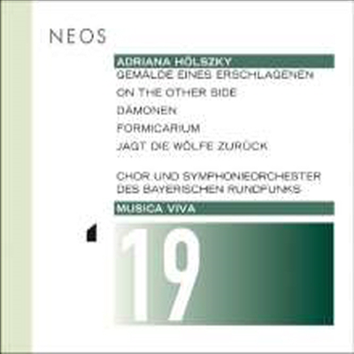 아드리아나 휠스키: 36 혼성 아카펠라, 6 타악주자의 늑대 사냥 (Adriana Holszky: Formicarium for 36 mixed voices a cappella, Hunt the Wolves Back for 6 Percussionists) (CD) - Martyn Brabbins