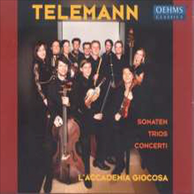 텔레만: 협주곡, 소나타와 트리오 (Telemann: Concerti, Sonaten &amp; Trios)(CD) - L&#39;Accademia Giocosa