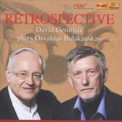 첼로의 거장 다비드 게링가스 - 발라카우스카스 작품집 (Balakauskas: Cello Concerto, Retrospective II for Cello &amp; Piano)(CD) - David Geringas