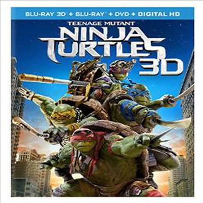 Teenage Mutant Ninja Turtles (닌자터틀) (한글무자막)(Blu-ray 3D+Blu-ray+DVD+Digital HD)