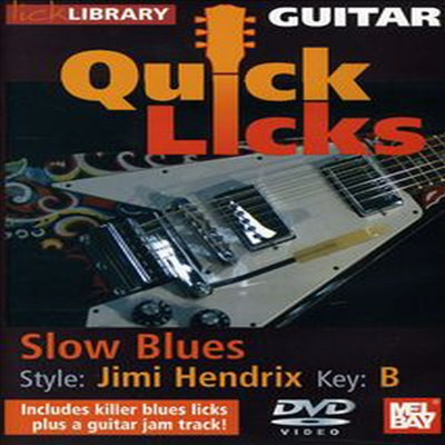 Quick Licks - Jimi Hendrix Slow Blues DVD For Guitar (한글무자막)(DVD) (2011)