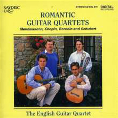 슈베르트: 아르페지오네 소나타, 멘델스존: 무언가, 보로딘: 노트루노 - 기타 사중주 편곡반 (Schubert, Mendelssohnm Borodin, Chopin - Romantic Guitar Quartets)(CD) - English Guitar Quartet