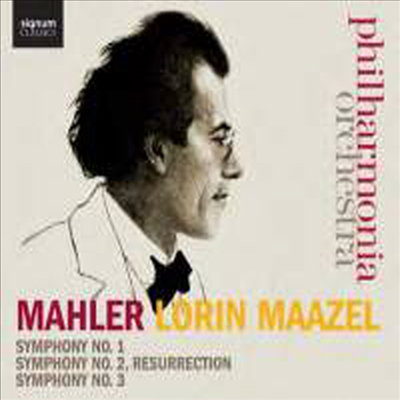 말러: 교향곡 1번, 2번 &amp; 3번 (Mahler: Symphonies Nos.1, 2 &amp; 3) (5CD) - Lorin Maazel