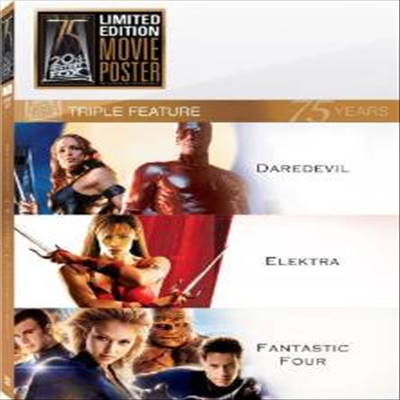 Daredevil / Elektra / Fantastic Four (데어데블/엘렉트라/판타스틱 4)(지역코드1)(한글무자막)(DVD)