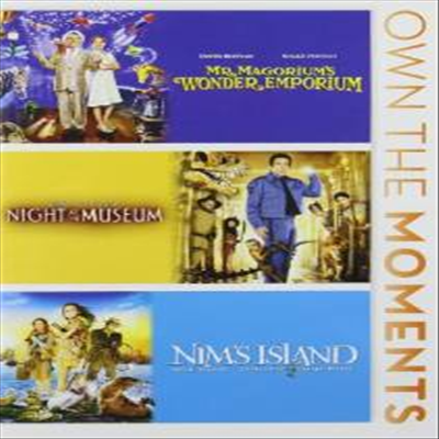 Mr. Magorium&#39;s Wonder Emporium / Night at Museum / Nim&#39;s Island (마고리엄의 장난감 백화점/박물관이 살아있다/님스 아일랜드)(지역코드1)(한글무자막)(DVD)