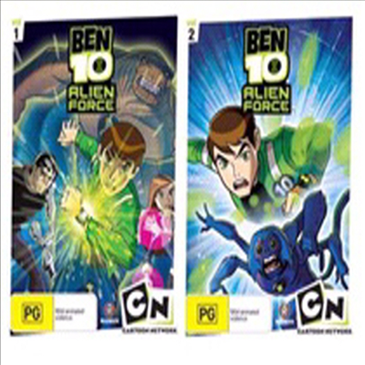 Ben 10 Alien Force: Season One V. 1 & 2 (벤 10 에이리언 포스 1.2)(지역코드1)(한글무자막)(DVD)