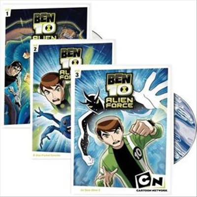 Ben 10 Alien Force: Vol. 1-3 (벤 10 에이리언 포스 1-3)(지역코드1)(한글무자막)(DVD)