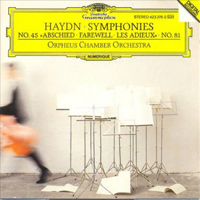하이든 : 교향곡 작품81, 45 `작별` (Haydn : Symphonies Hob.I:81, 45 `Farewell`) (CD-R) - Orpheus Chamber Orchestra