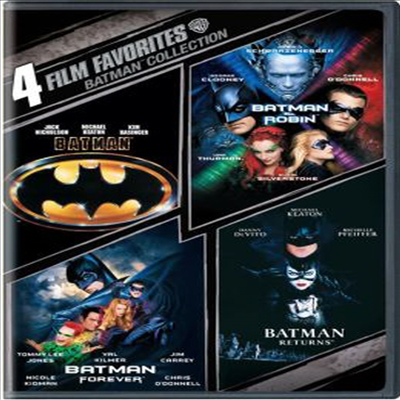 4 Film Favorites: Batman Collection - Batman / Batman Forever / Batman and Robin / Batman Returns (4 필름 페이버릿 배트맨 컬렉션)(지역코드1)(한글무자막)(DVD)